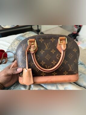 Vintage Louis Vuitton Alma bb Monogram Dome Satchel